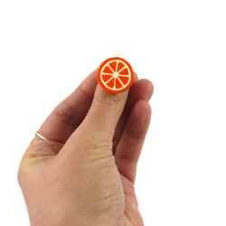 Bague en forme de rondelle d'orange