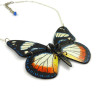 "Hypolimnas Dexithea" butterfly necklace