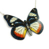 "Hypolimnas Dexithea" butterfly necklace