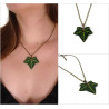 Green ivy leaf necklace