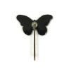 Black and white butterfly bobby pin