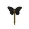 Orange and black Monarch butterfly bobby pin