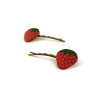 Set of 2 strawberries hair pins