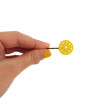 Set of 2 yellow lemon slices hair pins