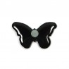 Black and navy blue "Eunica Alcmena Flora" butterfly magnet