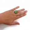 Bague en forme de rondelle de kiwi vert