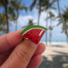 Watermelon slice adjustable ring