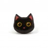Eco-friendly black cat head adjustable ring