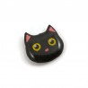 Eco-friendly black cat's head magnet