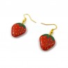 Strawberries dangle earrings
