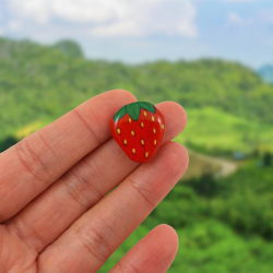 Eco friendly strawberry magnet