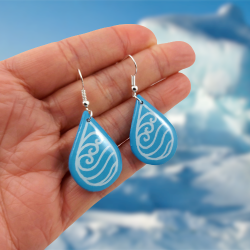 Water tribe teardrops dangle earrings