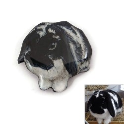 Eco-responsible magnet in the image of your pet, customizable from a photo