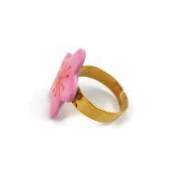 Eco-friendly sakura flower ring