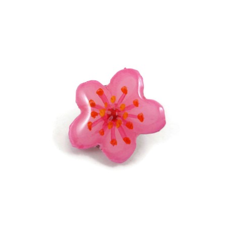 Pin's éco-responsable en forme de fleur de sakura
