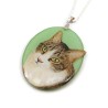 Eco-responsible necklace in the image of your pet, customizable from a photo