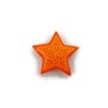 Magnet éco-responsable en forme d'étoile orange aux volutes oranges claires