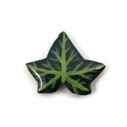 Magnet éco-responsable en forme de feuille de lierre verte