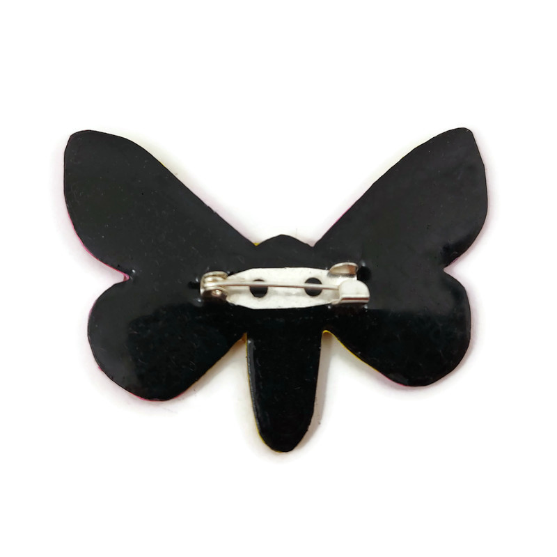 Broche Papillon de Nuit Agate