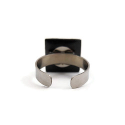 Customizable square adjustable ring (4 colors to choose from)