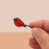 Red cardinal Hair Pin (Version 2)