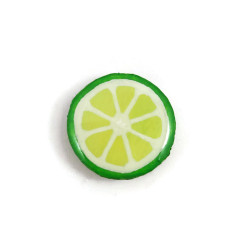 Magnet rondelle de citron vert