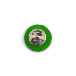 Green lemon slice pin badge