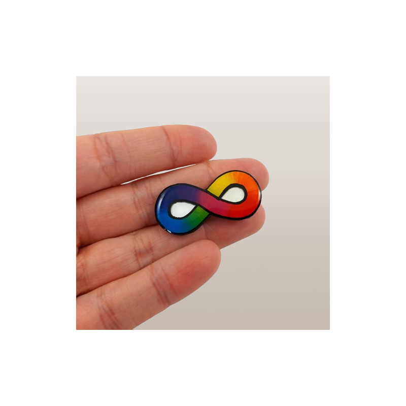 Neurodiversity rainbow infinity Magnet