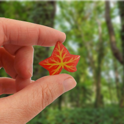 Red ivy leaf magnet