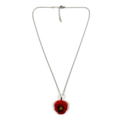 Collier pensée rouge