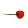 Red pansy hair pin