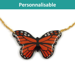 Customizable butterfly necklace