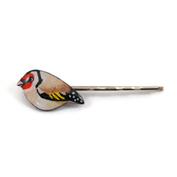 Elegant goldfinch hair pin