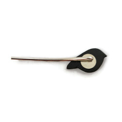 Elegant goldfinch hair pin