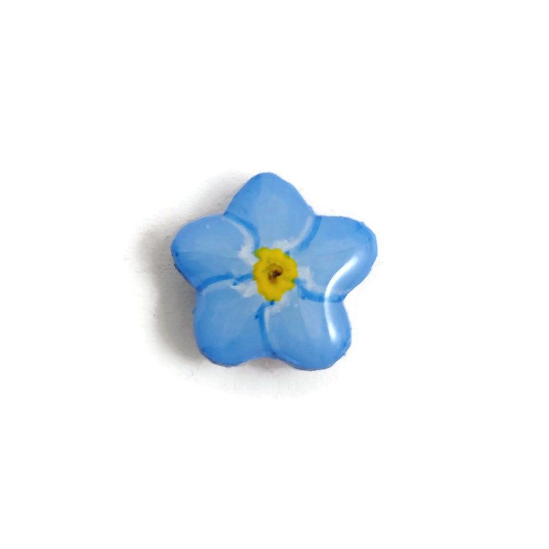 Blue forget me not magnet