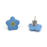 Forget me not ear studs