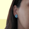 Forget me not ear studs