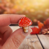 Fly agaric pin badge