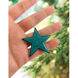 Set of 6 rainbow stars suspensions