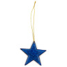 Dark blue star suspension with sky blue doodles