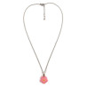 Pink forget-me-not necklace