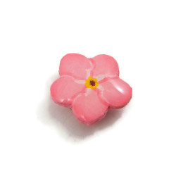 Pink forget me not magnet