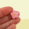 Pink forget me not magnet