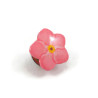 Pink forget me not pin badge