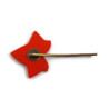 Red ivy leaf bobby pin