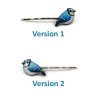 Blue Jay hair pins