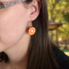 Orange slice dangle earring (sold individually)