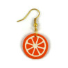 Boucle d'oreille rondelle d'orange (à l'unité)