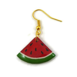 Watermelon slice dangle earring (Sold individually)