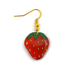 Strawberry dangle earring (sold individually)